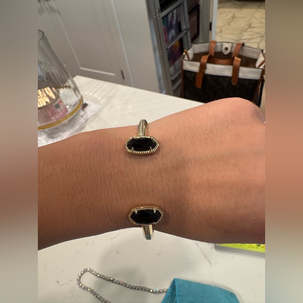 Kendra Scott Black and Gold Bracelet